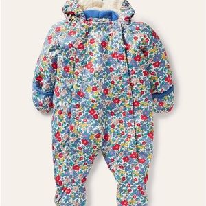 Baby Boden snowsuit Liberty of London print